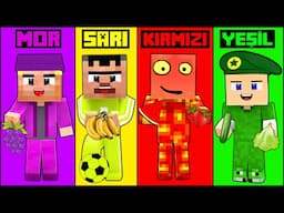 24 SAAT BOYUNCA TEK RENK CHALLENGE! 😱 - Minecraft