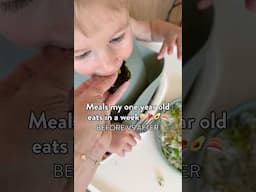 What My 1 Year Old Eats in A Week 🥞🥩🥑🫐🍣