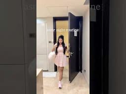 Asmr night routine (hotel edition) #shorts #asmrnightroutine #nightroutine