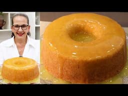 BOLO DE LARANJA FOFINHO E FÁCIL COM CALDA DE LARANJA - Isamara Amâncio
