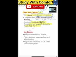 What is Cabinet #studywithcomfort #indianpolity #indianconstituion #upsc