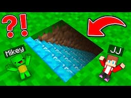 Mikey and JJ Built a Secret TINY Base Under DIAMOND STAIRS in Minecraft (Maizen)