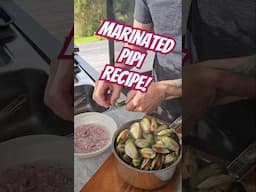 Marinated Pipi Recipe #catchandcook #seafood #seafoodrecipes #shellfish