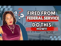 WHAT TO DO IF YOU GET LAID OFF: Laid off from Federal Service? Watch This