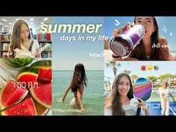 summer days in my life 🍉☀️ (beach, book shopping, waking up early, sunsets~)