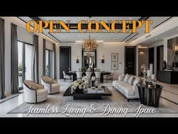 Open-Concept Floor Plans for Modern Minimalist Homes | Seamless Living & Dining Space Ideas