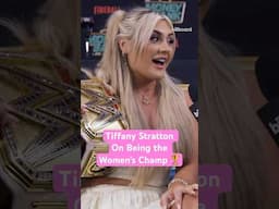 Tiffany Stratton On Being the WWE's Women Champ, the Strap-ley Rivalry, Songs of the Summer #Shorts