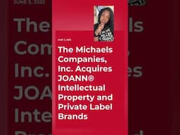 Michaels acquires Joanns intellectual property #Michaels #Joanns #Sewing #FabricShopping #bankruptcy