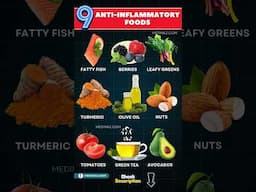 Top 10 Anti-Inflammatory Foods Backed by Science  #shortsfeed #antiinflammatory