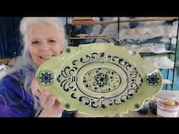 Pretty Pottery Platter (Fun and Easy Tutorial)!