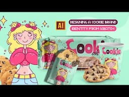 DESIGNING A COOKIE BRAND IDENTITY FROM SCRATCH IN DOODLE STYLE IN ADOBE ILLUSTRATOR
