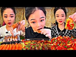 *1 HOUR*ASMR CHINESE FOOD MUKBANG EATING SHOW | 먹방 ASMR 중국먹방 | XIAO YU MUKBANG #128