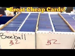 I BOUGHT A WHOLE ROW OF A BARGAIN BOX FOR A GREAT DEAL!  (Baseball Card Show)