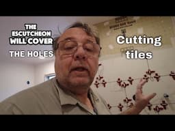 Cutting and fitting tile. How to make holes in tile.  Building a shower Part 10