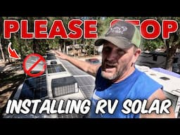 STOP using these for RV solar! #rvsolar #rvlife #rvlivingfulltime #solar