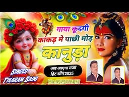 Krishna Song √ गाया कूदगी कांकड़ मे √ पाछी मोड़ कानुड़ा ~ New Bhajan 2025 ~ सिंगर टीकाराम सैनी