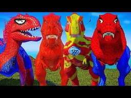 Jurassic World Evolution: Dinosaurs battle Godzilla Spiderman Vs Indoraptor