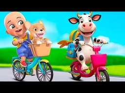 Lola The Cow Song New Compilation | Wheels On the Cycle | Nursery Rhymes & Kids Songs Baby Bobo