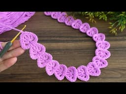 Knit with Love! Crochet Heart Ornament Chain.Easy Crochet Hairband Beautiful Lace Design for Beginne