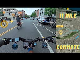 NYC Commute Experience- Change of Plans, We're Going to EW! | 60v Super73 RX eBike POV