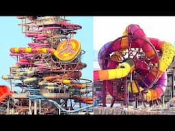 Most INSANE Water Park Ever Built! CRAZY Ferris Wheel Water Ride! | Slide POVs & Tour!