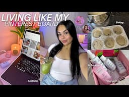 Living Like My Pinterest Board 🎀 Aesthetic & Productive Day in My Life, That Girl & Soft Life Vlog