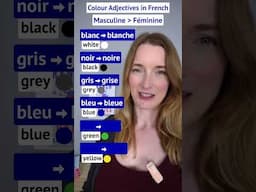 Colour Adjectives in French