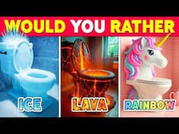 Would You Rather...? Ice, Lava or Rainbow Edition ❄️🔥🌈