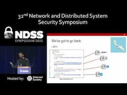 NDSS 2025 - MADWeb 2025, Opening Remarks and Keynote 1