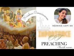 Importance of Preaching Krishna Consciousness & much more | Anagha Bhosale