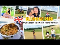 Slow living Calm Day UK~Richmond Park Picnic Vlog 🧺 | Indian Family Lunch Routine