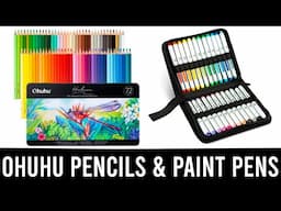 Ohuhu Halawa Coloured Pencils & Nahuku Acrylic Pens | Review