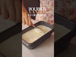 🍦NO MACHINE Homemade Icecream | Bourbon Vanilla Icecream Recipe 🍨 #recipe
