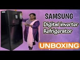 మా ఇంటికి  కొత్త వస్తువు 💃🤩Samsung Digital Inverter Technology Double Door Refrigerator UNBOXING