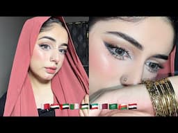 Arabic 🇶🇦🇦🇪 makeup on 🇵🇰 girl | Mahnoor khan