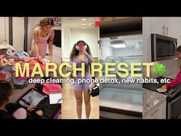 Monthly Reset: Getting My Life Together & Preparing for Spring 🌼 (Decluttering, Planning + More)
