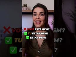 Tu vs Você in Portuguese 🇵🇹 | What’s the Difference? #shorts