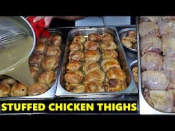 How to Make Stuffed Chicken Thighs with Vegetables | Delicious and Easy Recipe