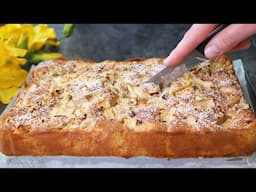 Der leckerste APFELKUCHEN!🍎🍏Kuchen nach Omas Rezept in 15 Minuten!