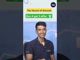 Real Discount: "Buy 4 Get 2 Free" is NOT 50% Off! 🤯 #Shorts #maths