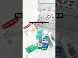 Make your own custom first aid kit for your home. Full video has details! #summeronshorts