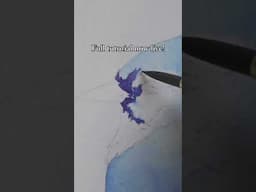 Watercolor Blue Jay with wet-on-wet watercolor gradients #watercolor #watercolorpainting