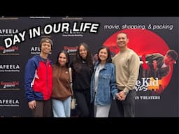 A DAY IN OUR LIFE: movie screening, shopping, & packing | The Laeno Family