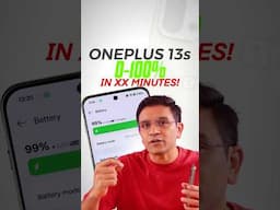 Full Charging OnePlus 13S with 80W Charger! How much Time Does it Take?