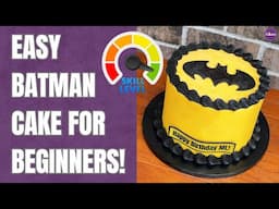 Beginner-Friendly Batman Cake: Simple Buttercream Design