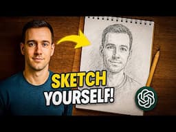 Turn Yourself Into a Hand Drawn Sketch using Chatgpt image generator