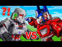 JJ and Mikey: TRANSFORMERS Control Mind Battle in Minecraft - Maizen