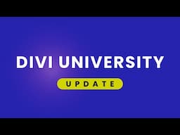 Divi University Announcement!