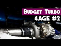 Budget Turbo 4AGE 20V Build | Fabricating intercooler piping and first Test drive + Turbo sound