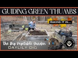 RAKING IT IN // THE VEGETABLE GARDEN CLEAN UP CONTINUES // DAYLILY DIG & MOVE